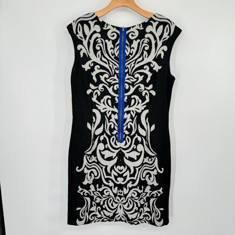 Jillian Taylor Women's Black & White Sleeveless Dress Bold Pattern Size 12 new - Picture 9 of 14